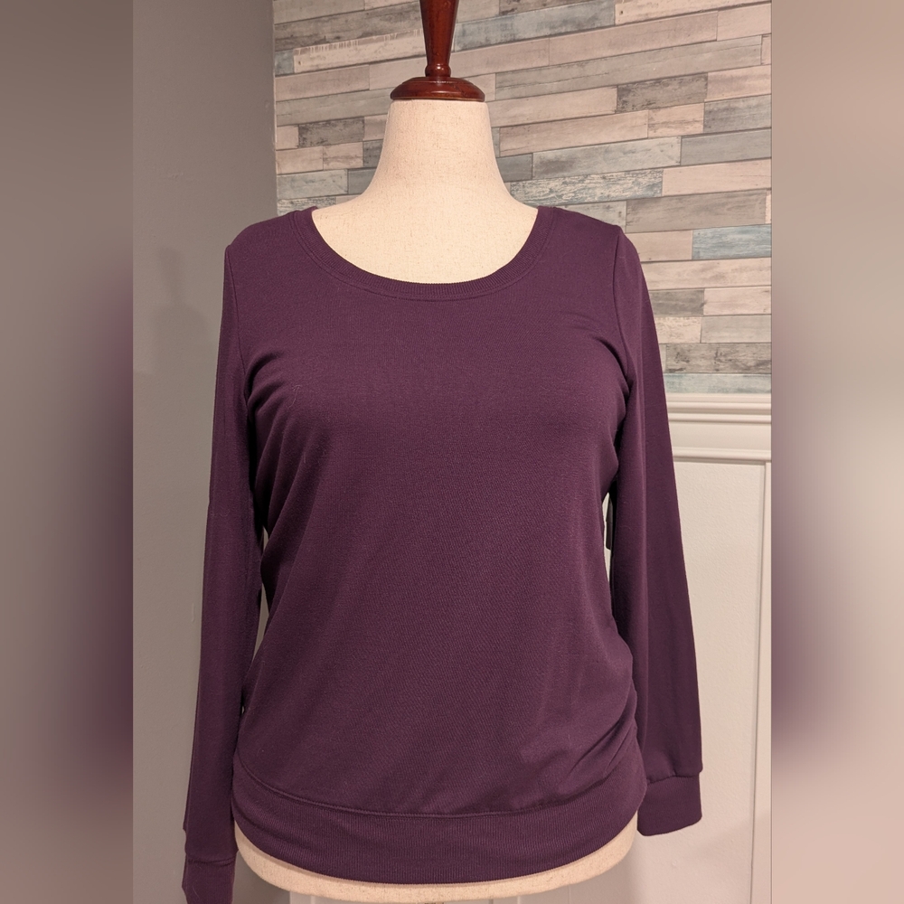 Torrid Purple Blouse with Long Sleeves